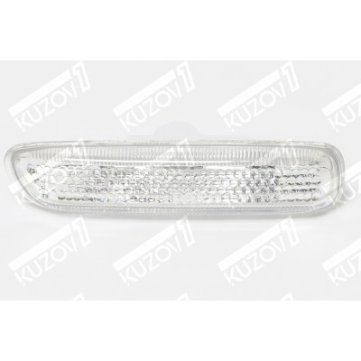 Повторитель поворота (левый) белый, Рифленый, DEPO для BMW 3 (E46) 1999-2003 - фото