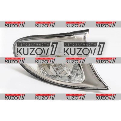 Указатель поворота (правый) Белый, Хром, DEPO для BMW 3 (E46) 2001-2005 - фото