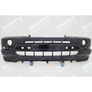 БАМПЕР ПЕРЕДНИЙ (ГРУНТОВАННЫЙ) С ОТВ. ПОД ПАРКТРОНИКИ, C ОТВ. ПОД ОМЫВАТЕЛИ ФАР - фото