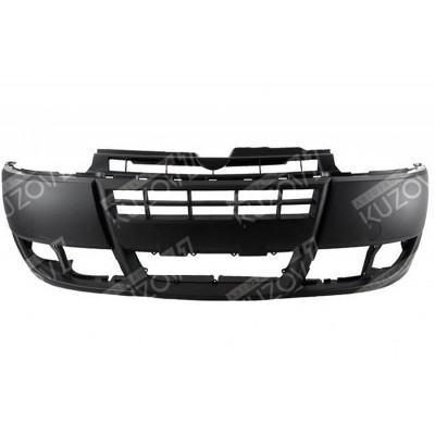 Бампер передний (черный) EUROBUMP для FIAT DOBLO 2005-2010 - фото