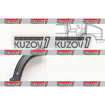 Арка Передняя, (правая) Klokkerholm для FIAT DUCATO 1982-1994 - фото