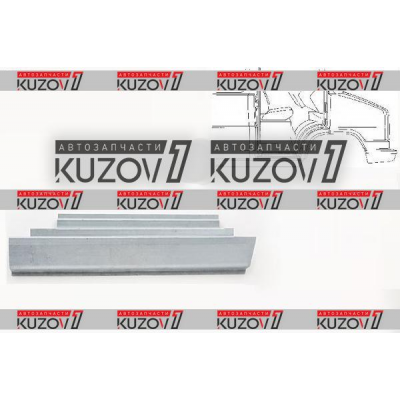 Порог (правый) Klokkerholm для FIAT DUCATO 1982-1994 - фото