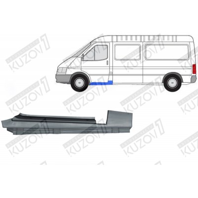 Порог (левый) Klokkerholm для FORD TRANSIT 1986-1991 - фото