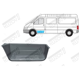 СТУПЕНЬ ПЕРЕДНЕЙ ДВЕРИ (ЛЕВОЙ) ОРИГИНАЛ, 0.8 ММ, ПОЛЬША - фото