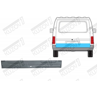 Дверь Задняя (хлопушка) Нижняя POTRYKUS для FORD TRANSIT 1994-2000 - фото