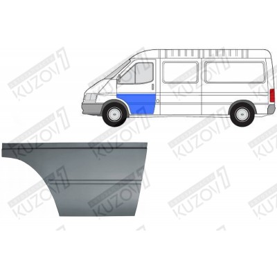 Дверь Передняя (левая) (54 См) Potrykus для FORD TRANSIT 1994-2000 - фото