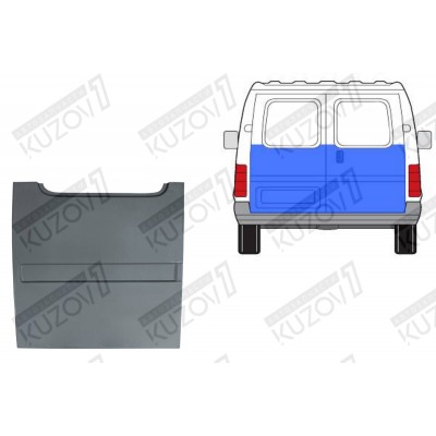 Дверь Задняя Правая (распашная) POTRYKUS для FORD TRANSIT 1986-1991 - фото