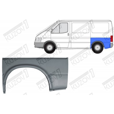 Крыло Заднее (левое) POTRYKUS для FORD TRANSIT 1986-1991 - фото