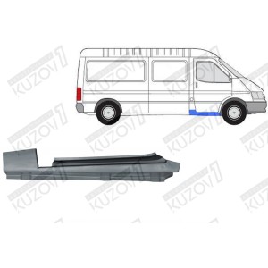 ПОРОГ (ПРАВЫЙ) ПОД ПЕРЕДНЮЮ ДВЕРЬ, ОРИГИНАЛ, 1.0 ММ, ДАНИЯ - фото