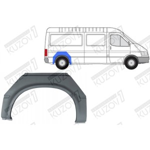 АРКА ЗАДНЯЯ (ПРАВАЯ), ДЛЯ СДВОЕННЫХ ШИН "СПАРКА", ОРИГИНАЛ, 1.0 ММ, ДАНИЯ - фото