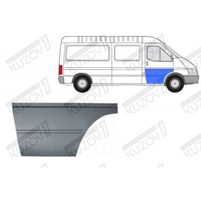 Дверь Передняя (правая) (54 См) Potrykus для FORD TRANSIT 1986-1991 - фото