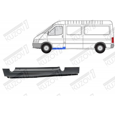 Порог (левый) POLCAR для FORD TRANSIT 1991-1994 - фото