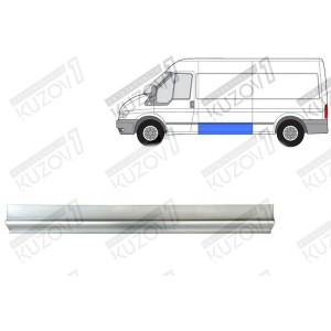 ПОРОГ (ЛЕВЫЙ) ЗА ВОДИТЕЛЬСКОЙ ДВЕРЬЮ, НИЖНЯЯ ЧАСТЬ 17 СМ, ОРИГИНАЛ, 0.8 ММ, ПОЛЬША - фото