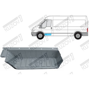 СТУПЕНЬ ПЕРЕДНЕЙ ДВЕРИ (ЛЕВОЙ) ОРИГИНАЛ, 0.8 ММ, ПОЛЬША - фото