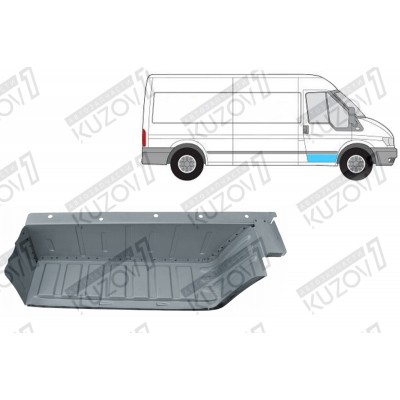 Ступень Передней Двери (правой) POTRYKUS для FORD TRANSIT 2000-2006 - фото