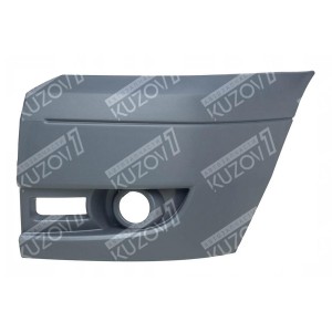 БАМПЕР ПЕРЕДНИЙ (ЛЕВАЯ ЧАСТЬ) С ОТВ ПОД ПРОТИВОТУМАНКУ - фото