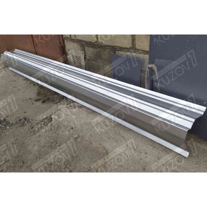 ПОРОГ (ЛЕВЫЙ) РЕМКОМПЛЕКТ, ПОЛНЫЙ ПРОФИЛЬ, ОЦИНКОВКА 1.1 ММ, БЕЛАРУСЬ - фото