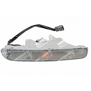 УКАЗАТЕЛЬ ПОВОРОТА В БАМПЕР (ПРАВЫЙ) БЕЛЫЙ, TYC - фото