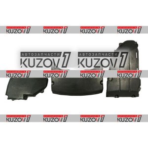 ЗАЩИТА ДВИГАТЕЛЯ ЦЕНТРАЛЬНАЯ + 2 БОКОВЫЕ (ПЛАСТИК) FLORIMEX - фото