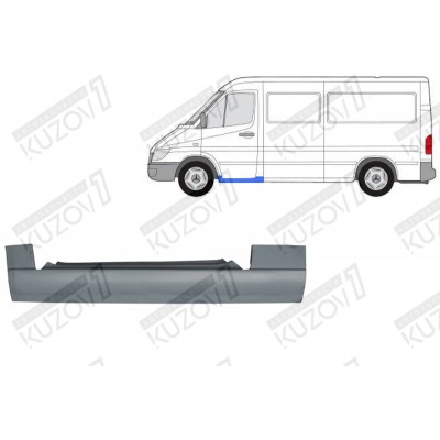 Порог (левый) POTRYKUS для Mercedes Sprinter 2000-2006 - фото