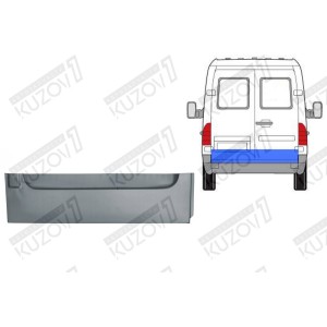 ДВЕРЬ ЗАДНЯЯ (ЛЕВАЯ) НИЖНЯЯ НАРУЖНАЯ ЧАСТЬ, 20 СМ, ОРИГИНАЛ, 0.8 ММ, ПОЛЬША - фото