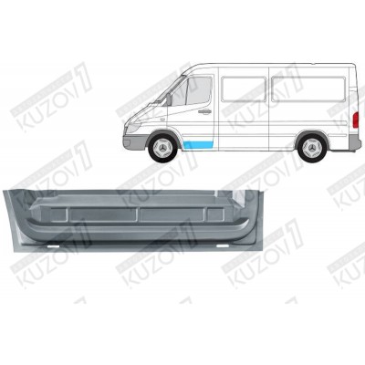 Дверь Передняя (левая) Нижняя POLCAR для Mercedes Sprinter 2000-2006 - фото