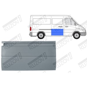 ДВЕРЬ БОКОВАЯ РАЗДВИЖНАЯ, НИЖНЯЯ НАРУЖНАЯ ЧАСТЬ, 66 СМ, ОРИГИНАЛ, 0.8 ММ, ПОЛЬША - фото