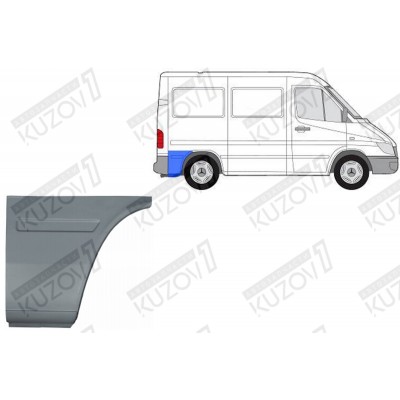 Крыло Заднее (правое) Задняя Часть Potrykus для Volkswagen LT 1996-2006 - фото