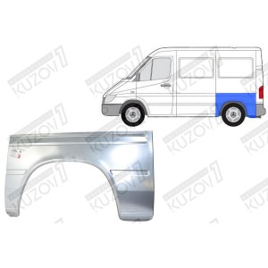 КРЫЛО ЗАДНЕЕ (ЛЕВОЕ) РЕМКОМПЛЕКТ, 66 СМ, ОРИГИНАЛ, 1.0 ММ, ДАНИЯ - фото