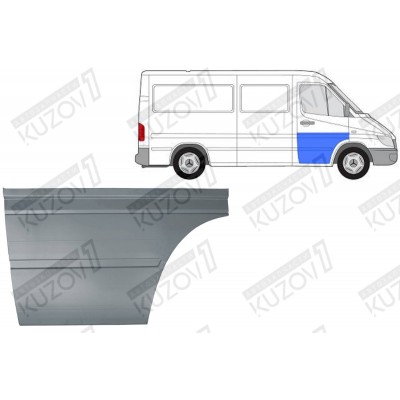 Дверь Передняя (правая) 64 См Klokkerholm для Mercedes Sprinter 1995-2000 - фото