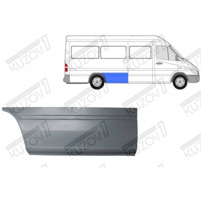 Крыло Заднее (правое) Передняя Часть Klokkerholm для Volkswagen LT 1996-2006 - фото