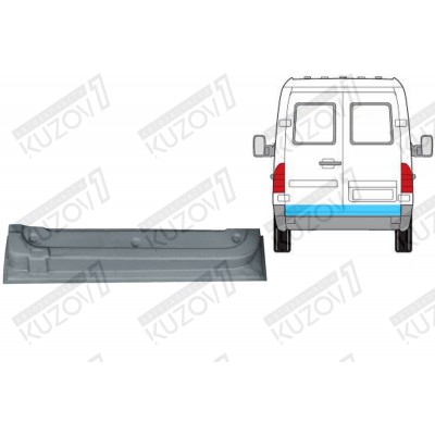 Дверь Задняя (правая) Нижняя Klokkerholm для Mercedes Sprinter 1995-2000 - фото