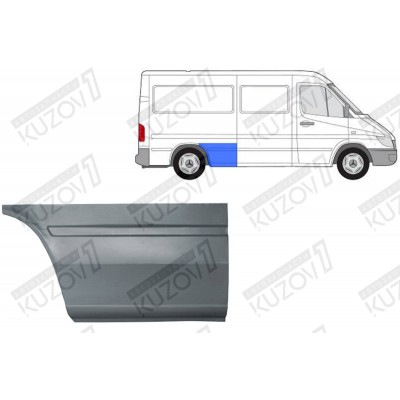 Крыло Заднее (правое) Передняя Часть Klokkerholm для Mercedes Sprinter 2000-2006 - фото