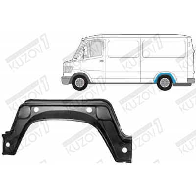 Арка задняя (левая) Внутренняя Част, POLCAR для Mercedes T1 (207-410) 1977-1995 - фото