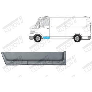 ДВЕРЬ ПЕРЕДНЯЯ (ЛЕВАЯ) НИЖНЯЯ ВНУТРЕННЯЯ ЧАСТЬ, ОРИГИНАЛ, 0.8 ММ, ПОЛЬША