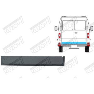 ДВЕРЬ ЗАДНЯЯ (ЛЕВАЯ) НИЖНЯЯ ВНУТРЕННЯЯ ЧАСТЬ, ОРИГИНАЛ, 0.8 ММ, ПОЛЬША - фото