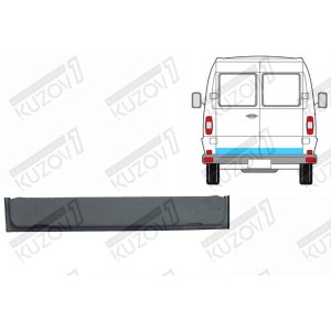 ДВЕРЬ ЗАДНЯЯ (ПРАВАЯ) НИЖНЯЯ ВНУТРЕННЯЯ ЧАСТЬ, ОРИГИНАЛ, 0.8 ММ, ПОЛЬША - фото