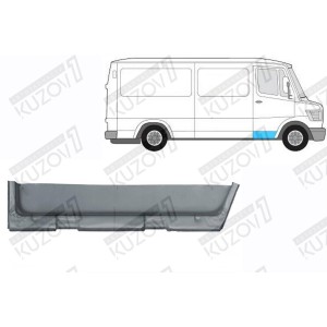 ДВЕРЬ ПЕРЕДНЯЯ (ПРАВАЯ) НИЖНЯЯ ВНУТРЕННЯЯ ЧАСТЬ, ОРИГИНАЛ, 0.8 ММ, ПОЛЬША