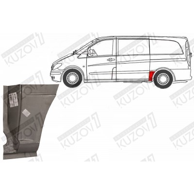 Крыло Заднее (левое) Передняя Часть POTRYKUS для Mercedes VIANO 2003-2010 - фото