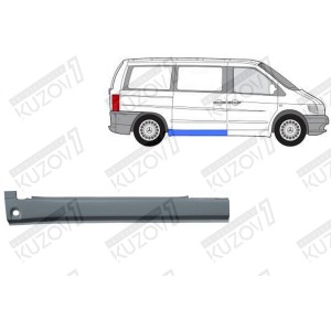 ПОРОГ (ПРАВЫЙ) ПОД БОКОВОЙ СДВИЖНОЙ ДВЕРИ, ОРИГИНАЛ, 0.8 ММ, ПОЛЬША - фото