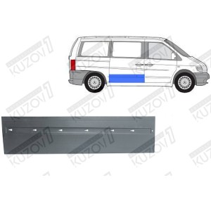 ДВЕРЬ БОКОВАЯ РАЗДВИЖНАЯ, НИЖНЯЯ НАРУЖНАЯ ЧАСТЬ, ОРИГИНАЛ, 0.8 ММ, ПОЛЬША - фото