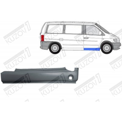 Порог (правый) POLCAR для Mercedes VITO 1996-2003 - фото