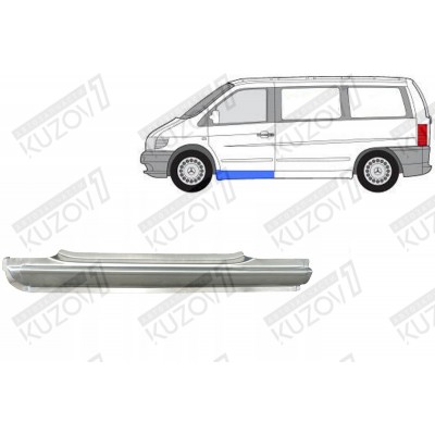 Порог (левый) Klokkerholm для Mercedes VIANO 2003-2010 - фото