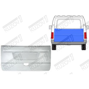 ДВЕРЬ ЗАДНЯЯ (ХЛОПУШКА) НАРУЖНАЯ ЧАСТЬ, ДО СТЕКЛА, ОРИГИНАЛ, 0.8 ММ, ПОЛЬША - фото