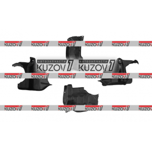 ЗАЩИТА ДВИГАТЕЛЯ: 2 БОКОВЫЕ + 2 ПРОДОЛЬНЫЕ (ПЛАСТИК) FLORIMEX - фото