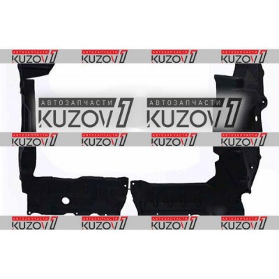 Защита Двигателя Боковая Левая + Правая (пластик) Florimex для Nissan ALMERA 2000-2002 - фото