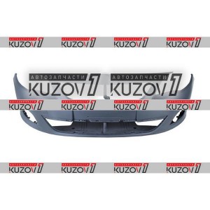 БАМПЕР ПЕРЕДНИЙ (СЕРЫЙ) С ОТВ. ПОД ПАРКТРОНИКИ, БЕЗ ОТВ. ПОД ОМЫВАТЕЛИ - фото