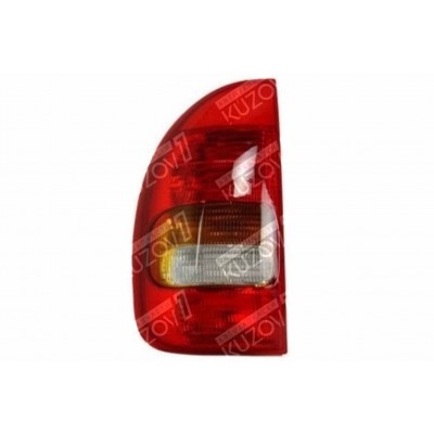 Задний фонарь (левый) Красный, С Желтым Поворотом, DEPO для OPEL CORSA B 1993-1997 - фото