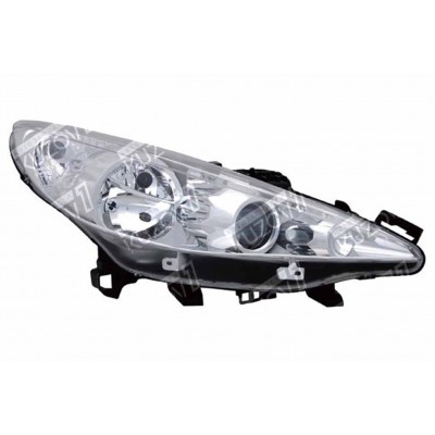 Передняя фара (правая) TYC для PEUGEOT 207 2006-2009 - фото