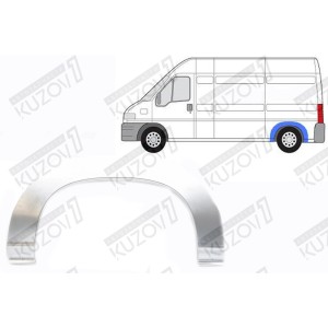 АРКА ЗАДНЯЯ (ЛЕВАЯ=ПРАВАЯ) МАЛЕНЬКАЯ,ОРИГИНАЛ, 1.0 ММ, ДАНИЯ